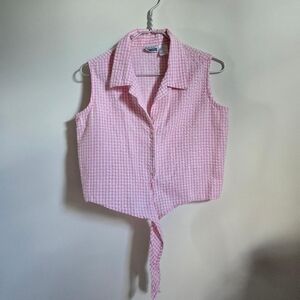 Pink Gingham top